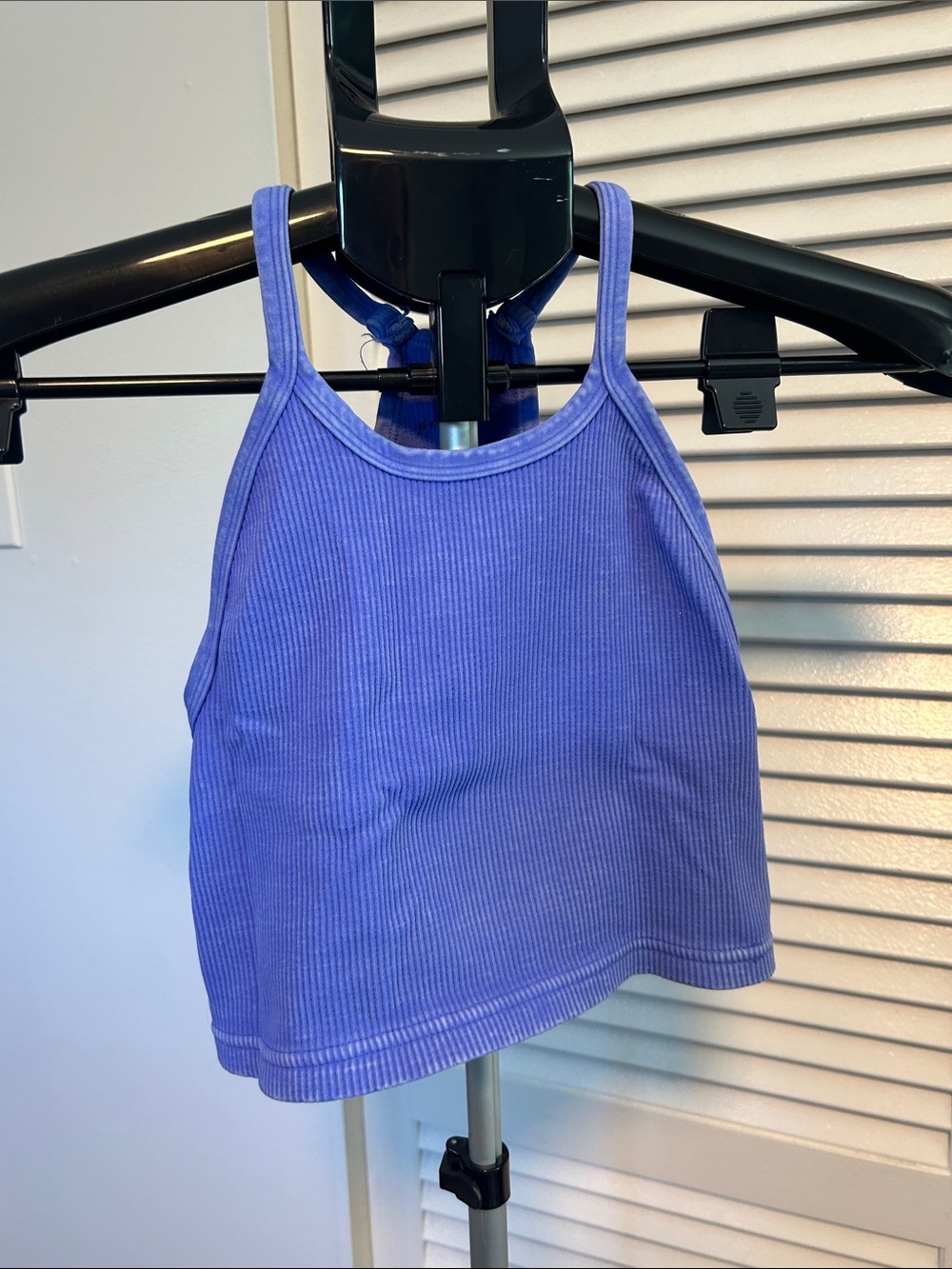 FP Movement Ribbed Cropped Tank Top - dark periwinkle